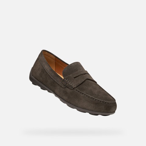 Suede loafers SPHERICA EC16 MAN Dark Brown - image number 4 | GEOX