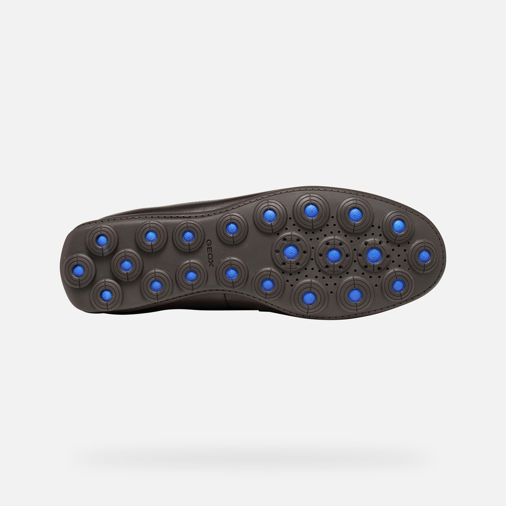 Leather dress loafers SPHERICA EC16 MAN Coffee - image number 6 | GEOX