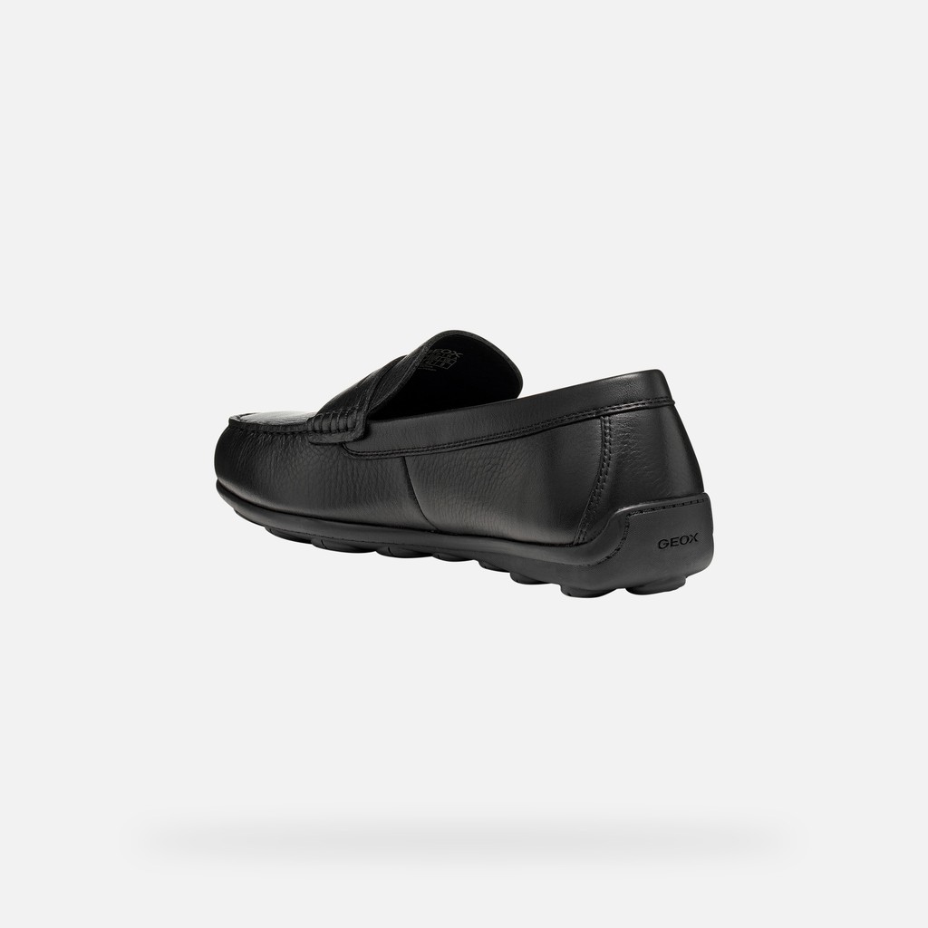 Leather dress loafers SPHERICA EC16 MAN Black - image number 3 | GEOX