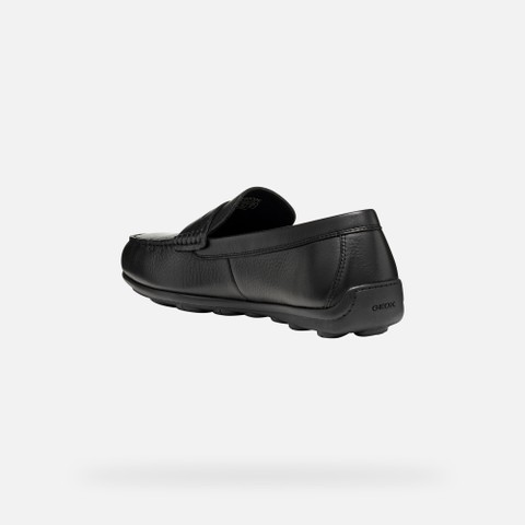 Leather dress loafers SPHERICA EC16 MAN Black - image number 3 | GEOX