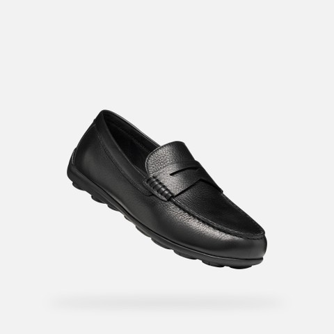 Leather dress loafers SPHERICA EC16 MAN Black - image number 4 | GEOX
