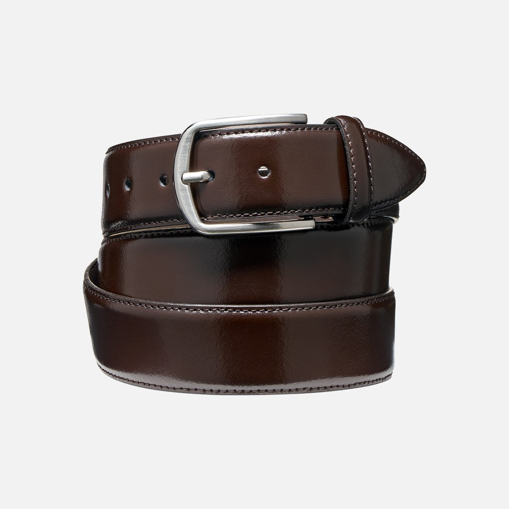 Cintura in pelle BELT UOMO Testa di moro - image number 0 | GEOX