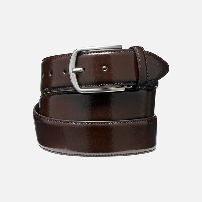 Cintura in pelle BELT UOMO Testa di moro | GEOX