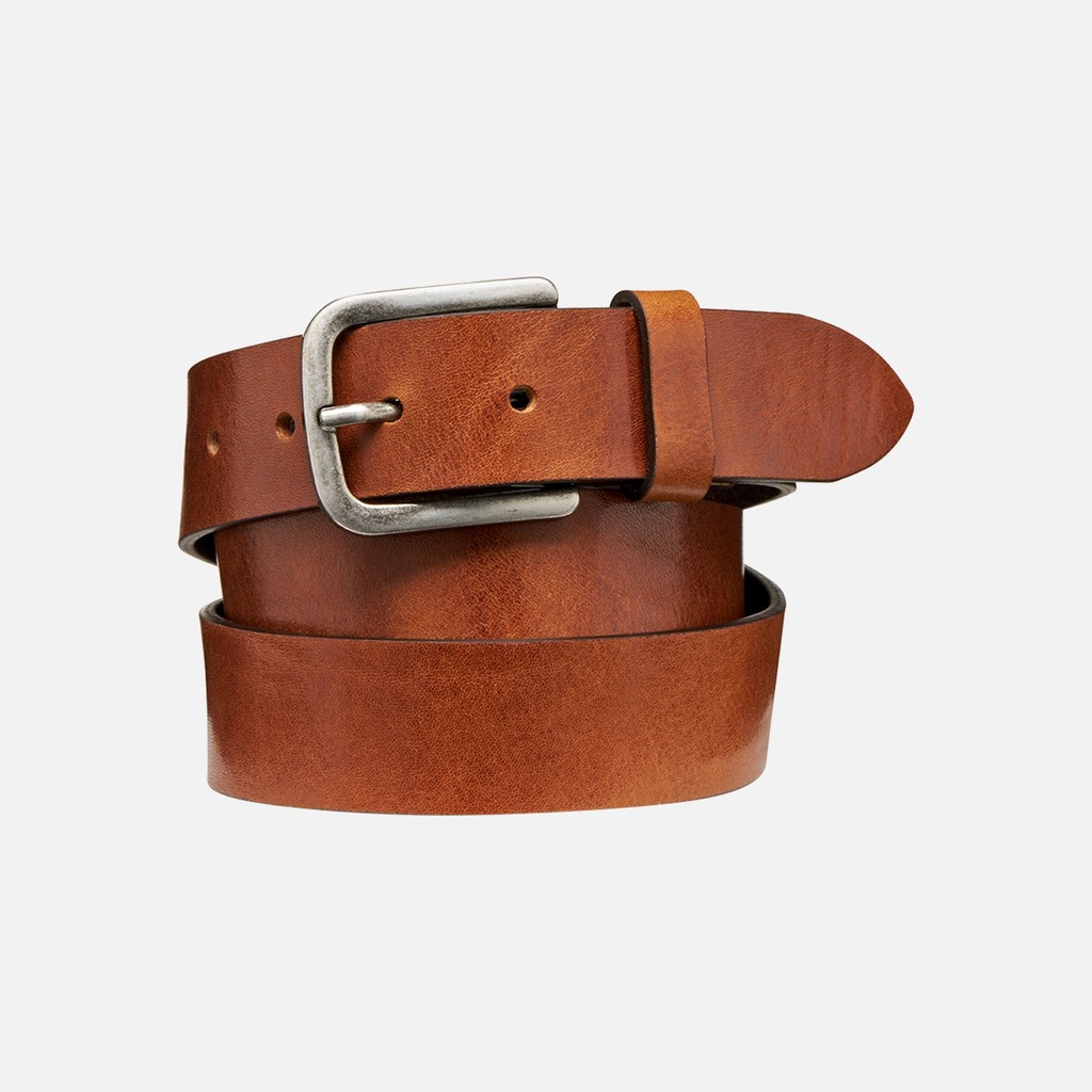 Leather belt BELT MAN Brown - image number 0 | GEOX