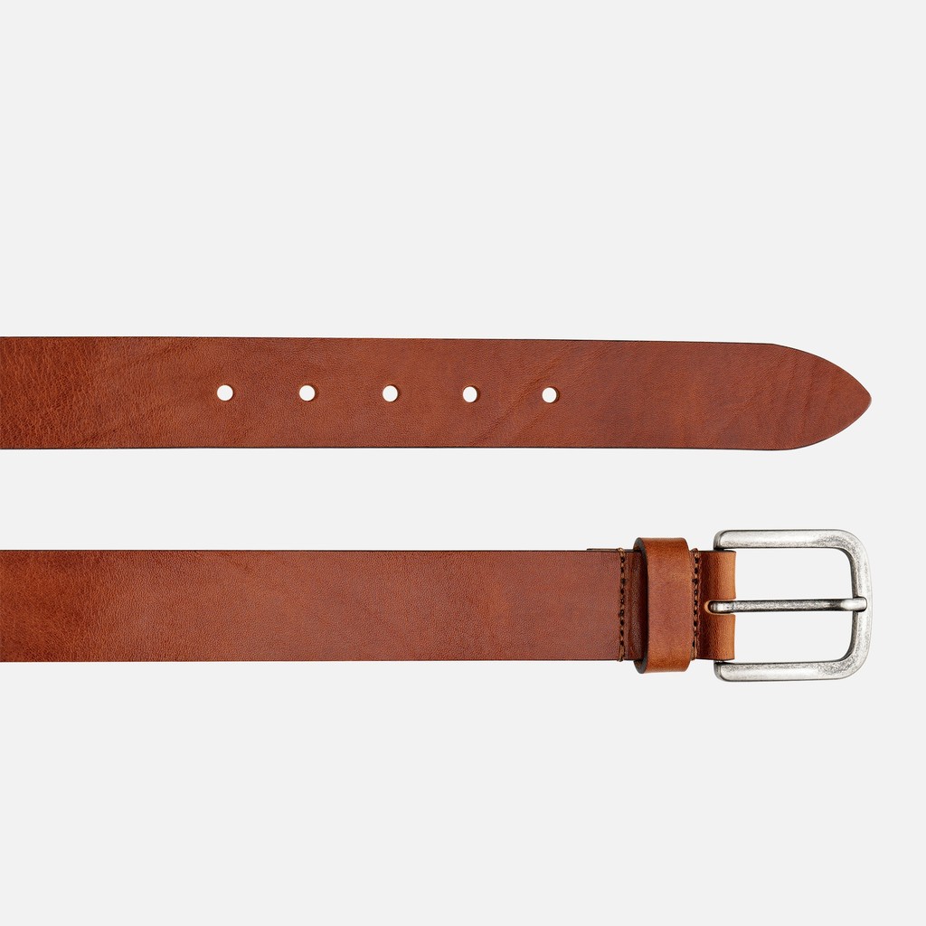 Leather belt BELT MAN Brown - image number 1 | GEOX