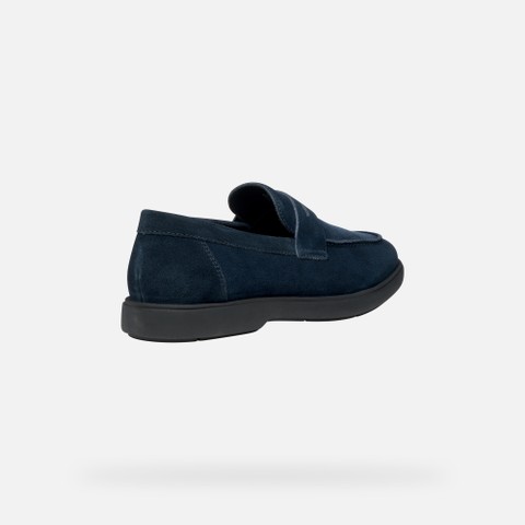 Wildledermokassins SPHERICA EC17 HERR Marineblau - image number 4 | GEOX