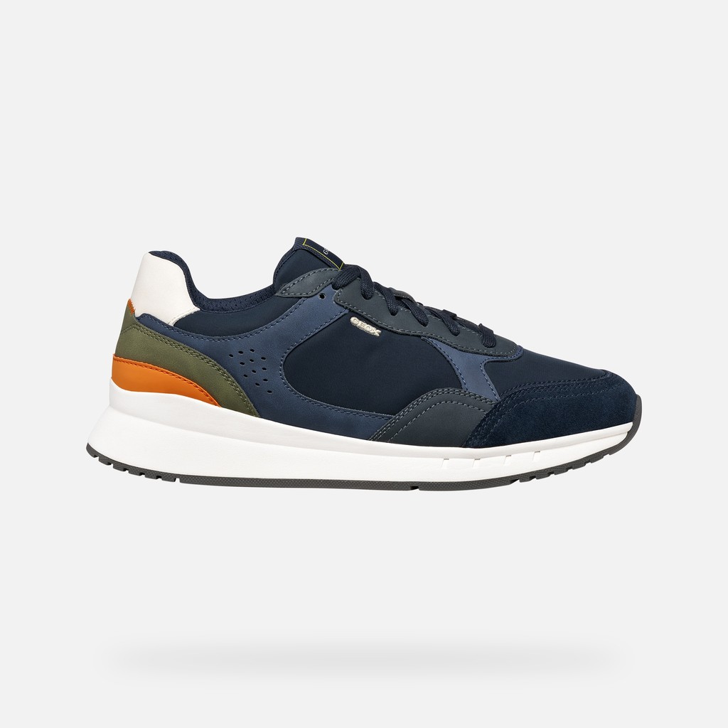 Low top sneakers BRANTHON MAN Dark Avio/Navy - image number 1 | GEOX