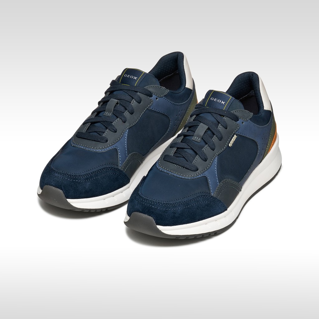 Low top sneakers BRANTHON MAN Dark Avio/Navy - image number 2 | GEOX