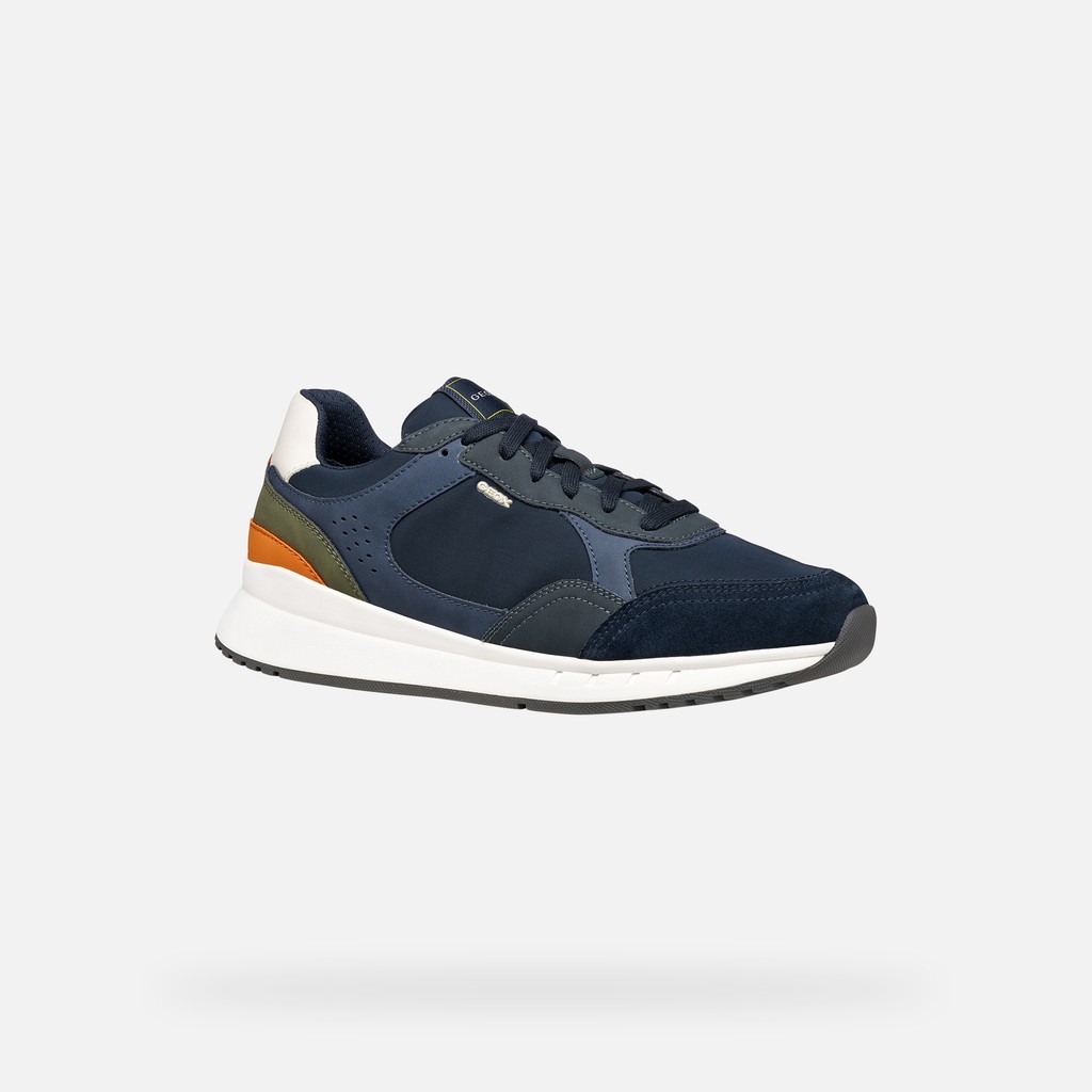 Low top sneakers BRANTHON MAN Dark Avio/Navy - image number 2 | GEOX