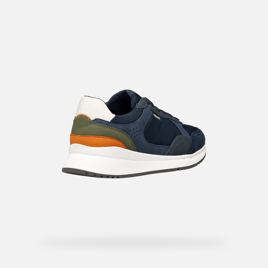Low top sneakers BRANTHON MAN Dark Avio/Navy - image number 4 | GEOX