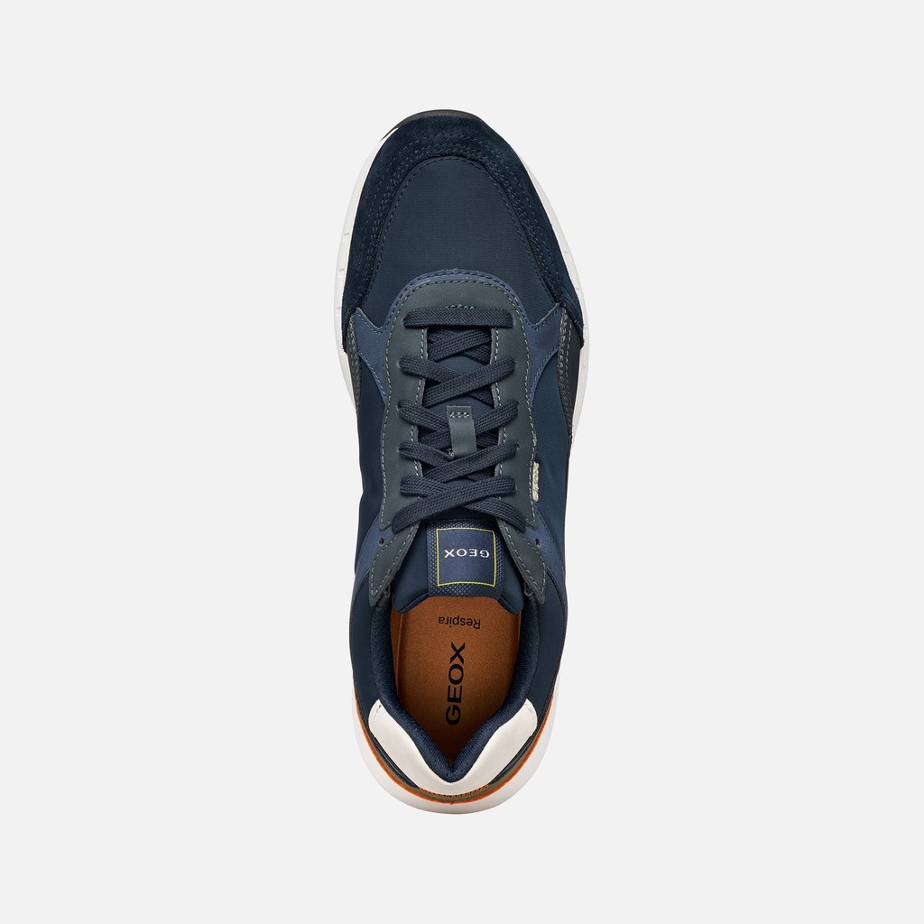 Low top sneakers BRANTHON MAN Dark Avio/Navy - image number 5 | GEOX