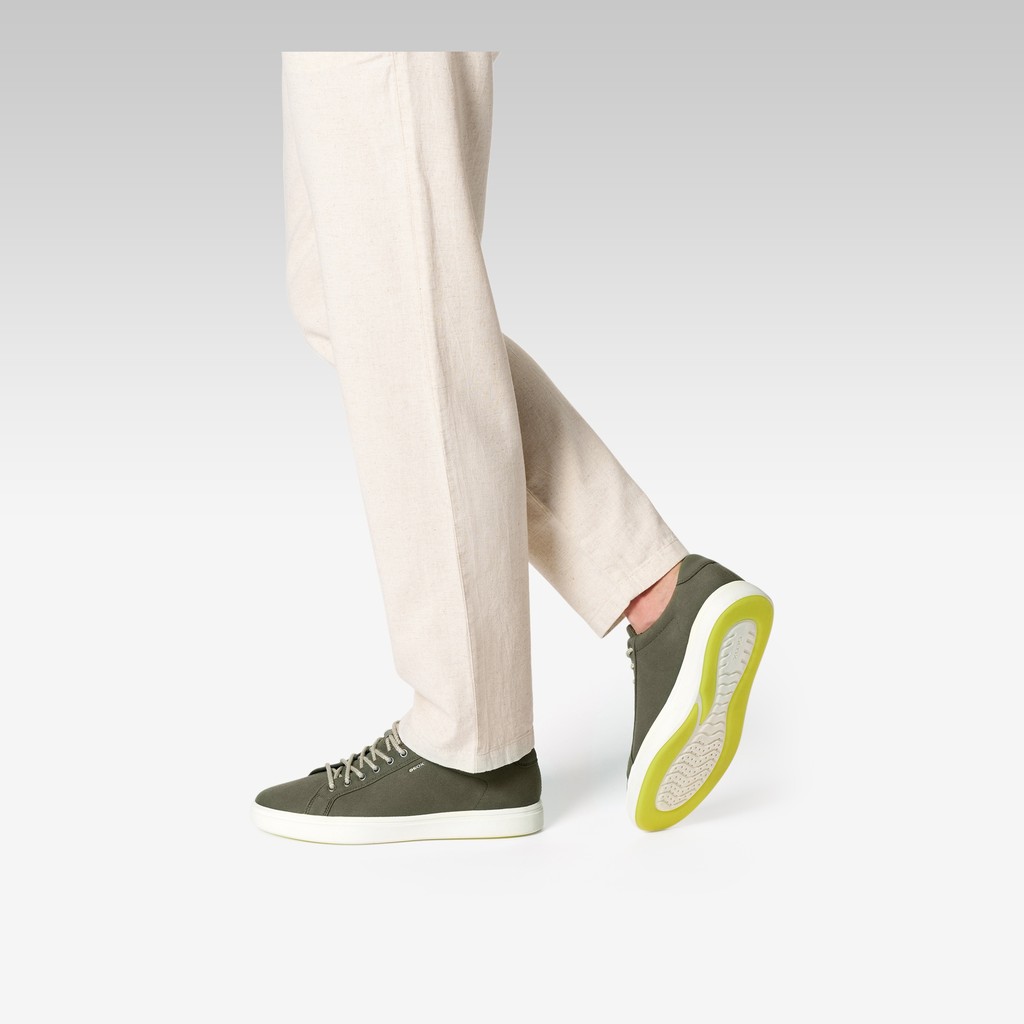 Low top sneakers BALTMOORE MAN Light Olive Green - image number 1 | GEOX
