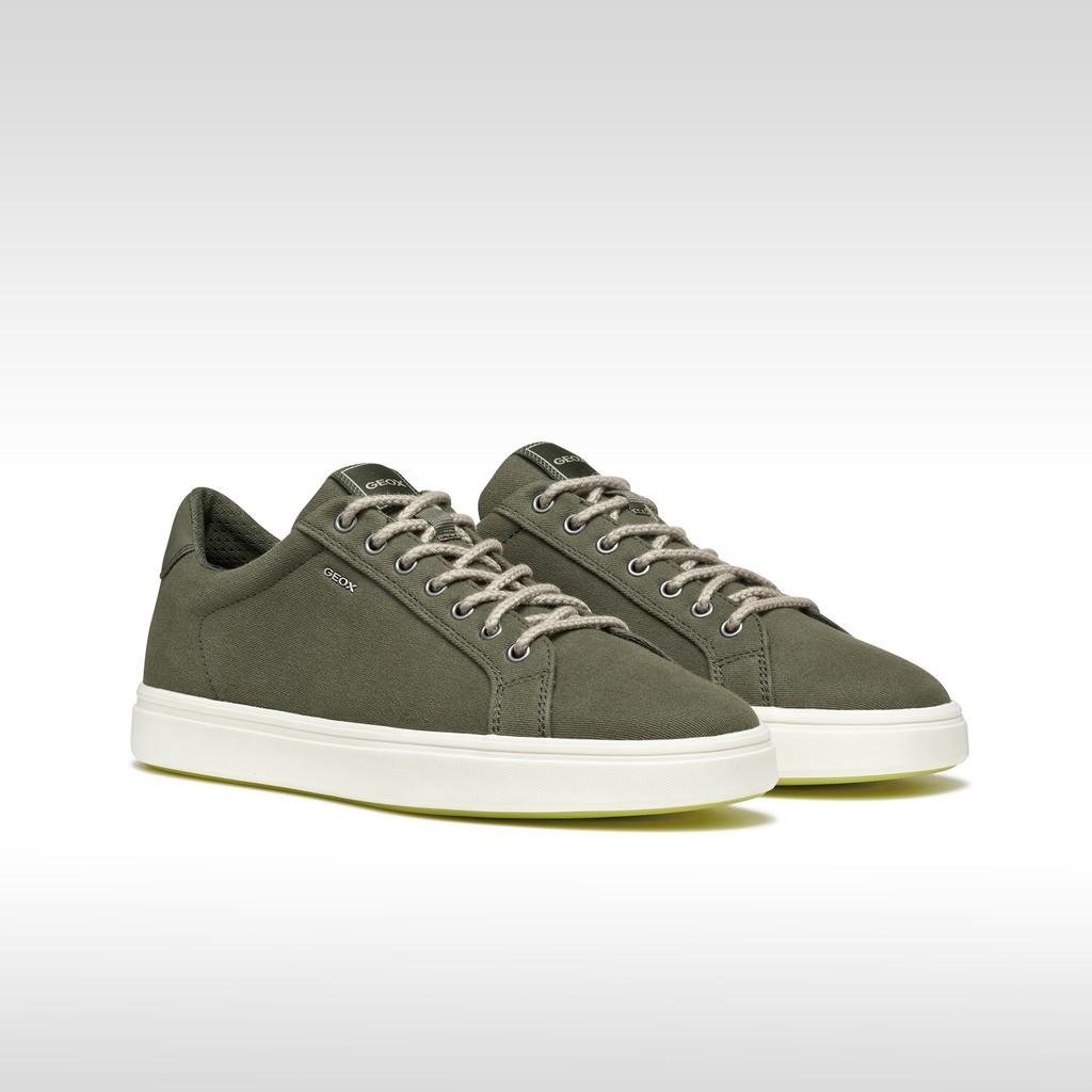 Low top sneakers BALTMOORE MAN Light Olive Green - image number 2 | GEOX