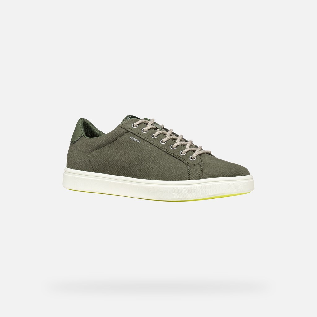 Low top sneakers BALTMOORE MAN Light Olive Green - image number 2 | GEOX
