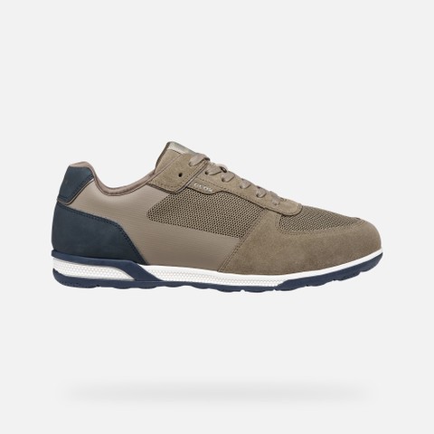 Sneakers basse SPHERICA ACTIF X3 UOMO Taupe/Blu navy scuro - image number 1 | GEOX