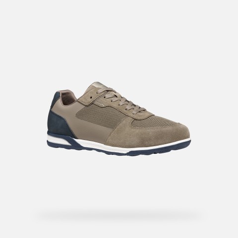 Sneakers basse SPHERICA ACTIF X3 UOMO Taupe/Blu navy scuro - image number 2 | GEOX