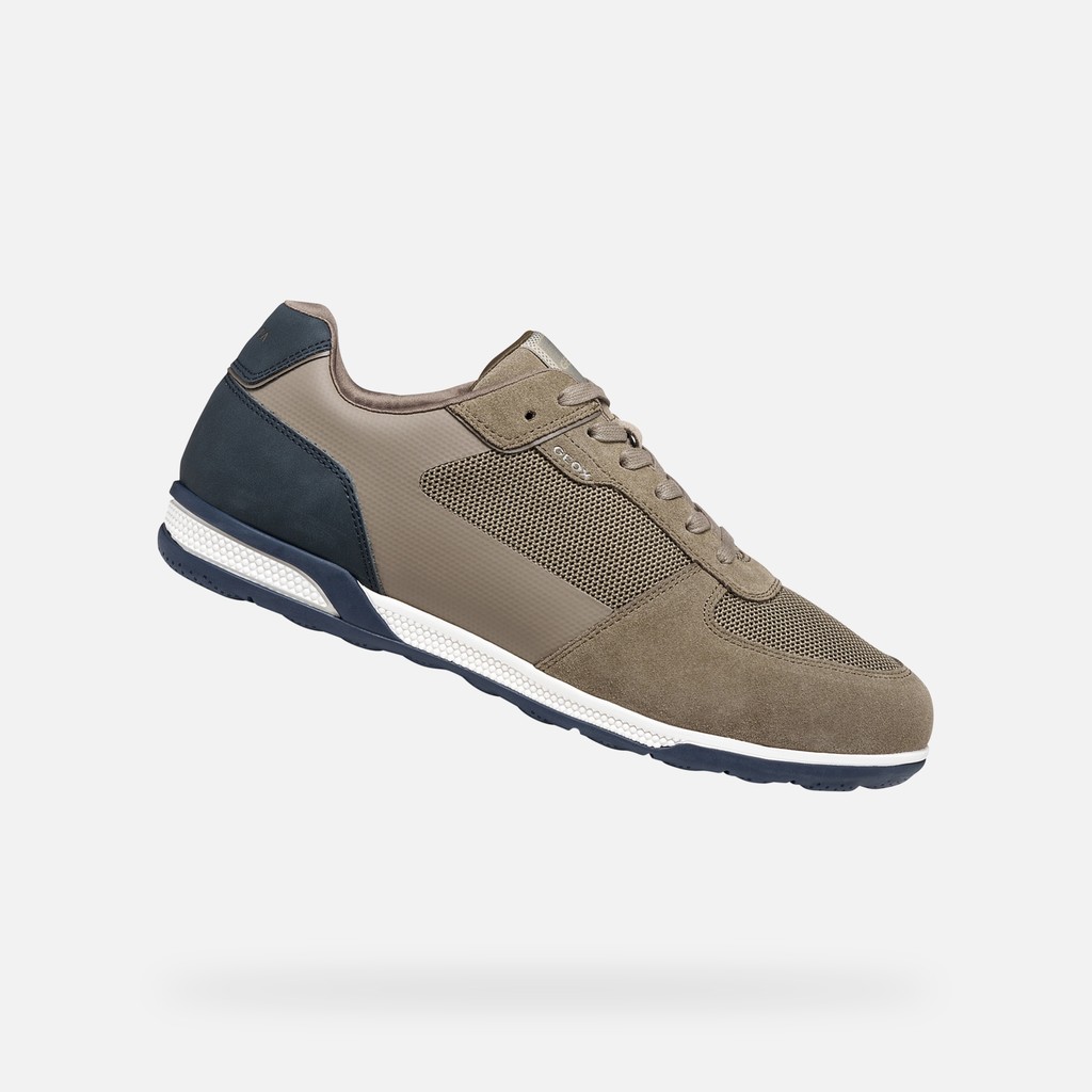 Sneakers basse SPHERICA ACTIF X3 UOMO Taupe/Blu navy scuro - image number 0 | GEOX