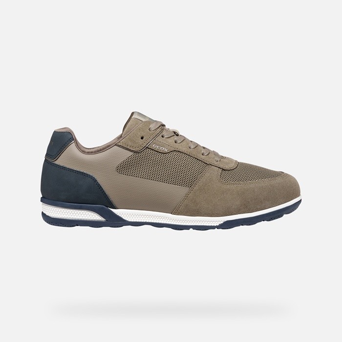 Sneakers basse SPHERICA ACTIF X3 UOMO Taupe/Blu navy scuro | GEOX