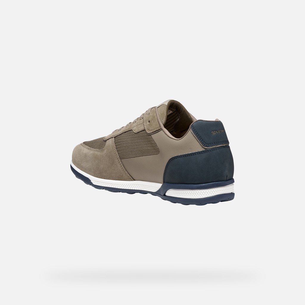 Sneakers basse SPHERICA ACTIF X3 UOMO Taupe/Blu navy scuro - image number 3 | GEOX