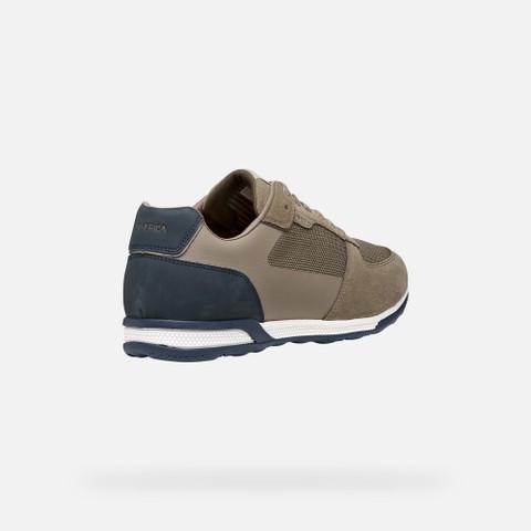 Sneakers basse SPHERICA ACTIF X3 UOMO Taupe/Blu navy scuro - image number 4 | GEOX