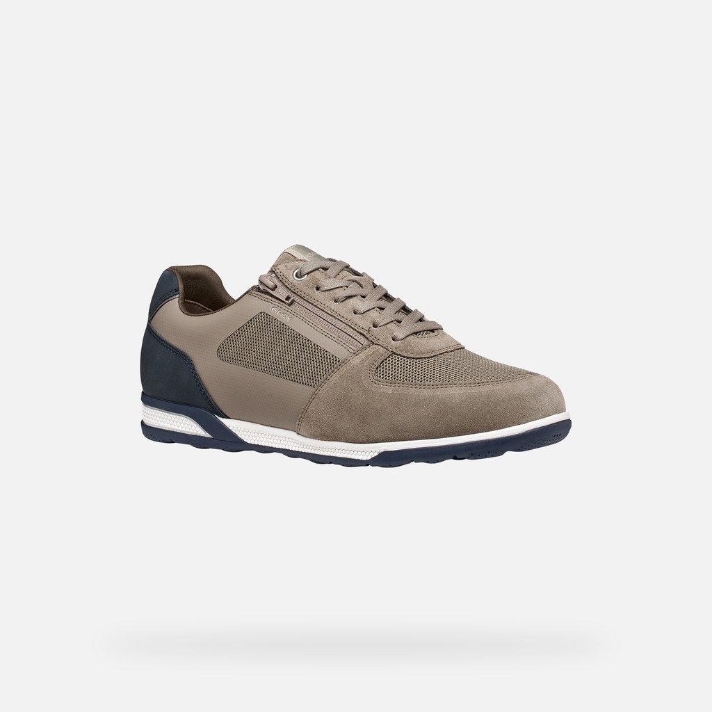 Sneakers basse SPHERICA ACTIF X3 UOMO Taupe/Blu navy scuro - image number 2 | GEOX