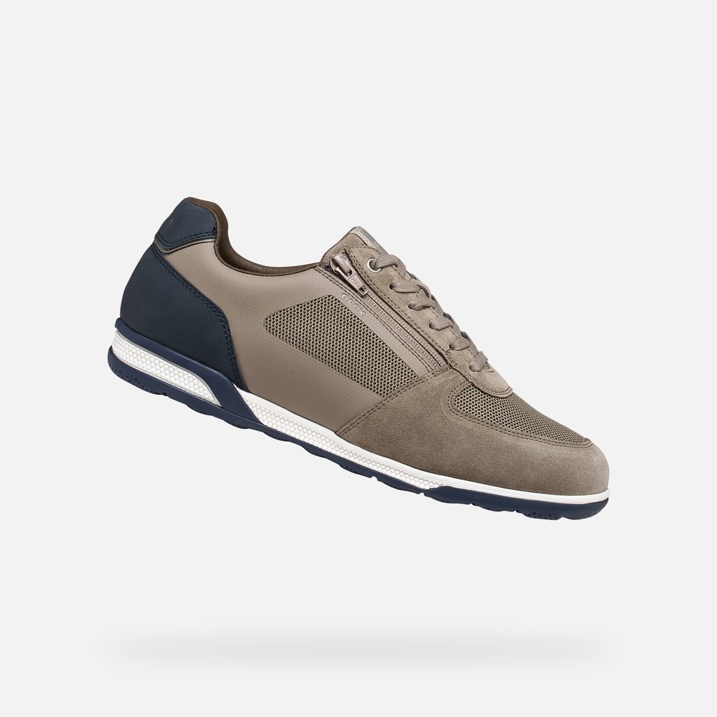 Sneakers basse SPHERICA ACTIF X3 UOMO Taupe/Blu navy scuro - image number 0 | GEOX