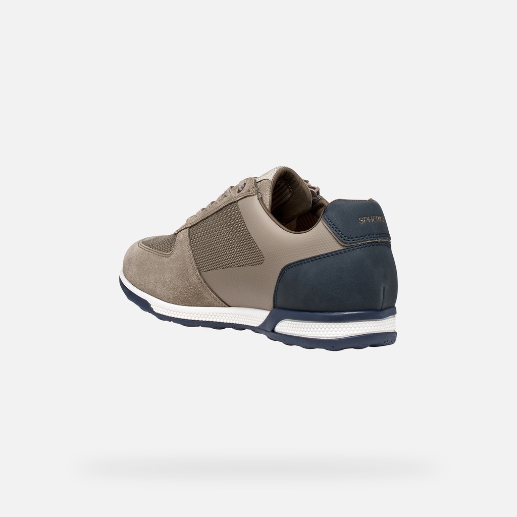 Sneakers basse SPHERICA ACTIF X3 UOMO Taupe/Blu navy scuro - image number 3 | GEOX