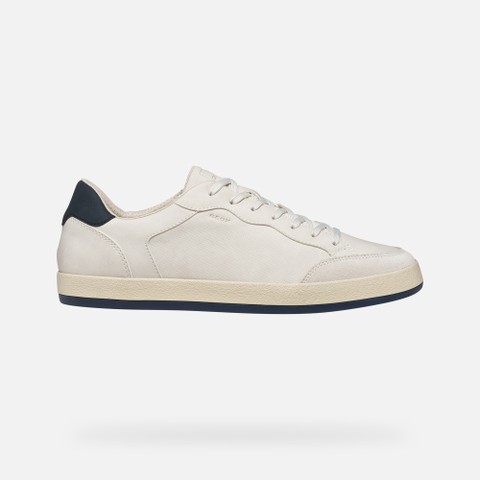 Low top sneakers SERIFOS MAN Off White/Navy - image number 1 | GEOX