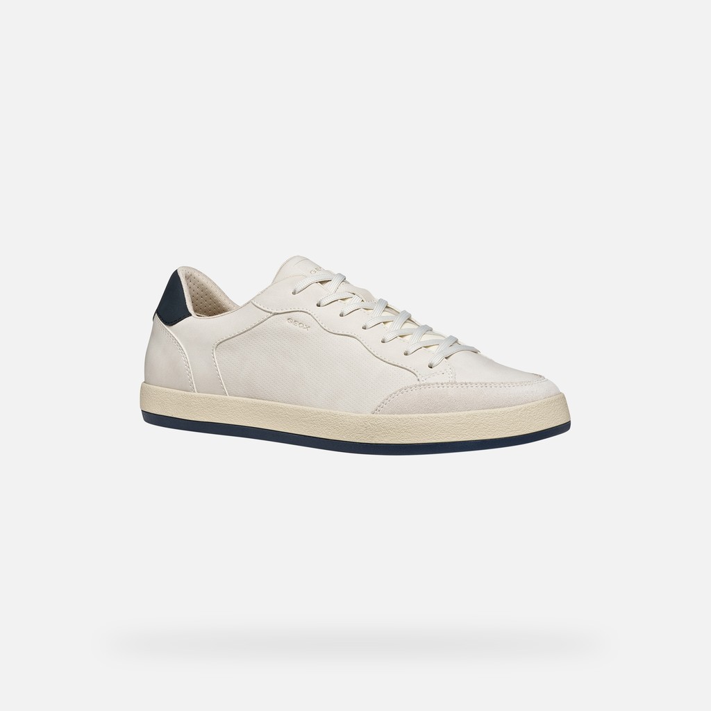 Low top sneakers SERIFOS MAN Off White/Navy - image number 2 | GEOX