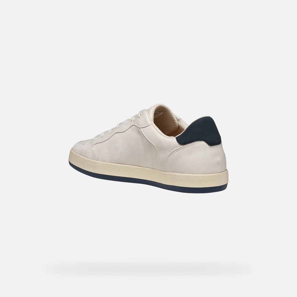 Low top sneakers SERIFOS MAN Off White/Navy - image number 3 | GEOX