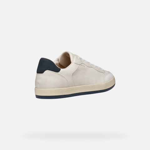 Low top sneakers SERIFOS MAN Off White/Navy - image number 4 | GEOX