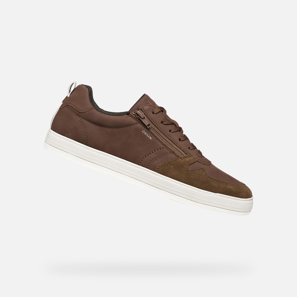 Low top sneakers SERIFOS MAN Brown cotto - image number 0 | GEOX