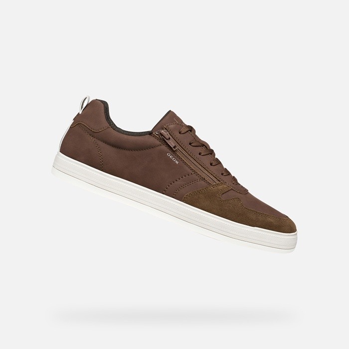 Low top sneakers SERIFOS MAN Brown cotto | GEOX