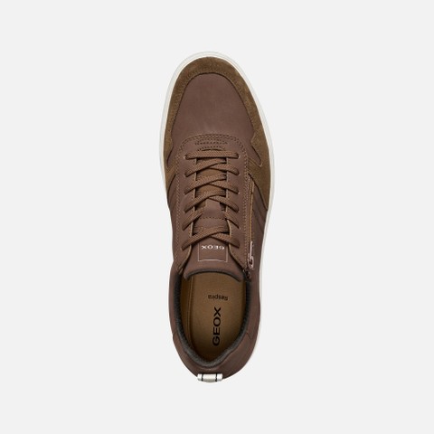 Low top sneakers SERIFOS MAN Brown cotto - image number 5 | GEOX