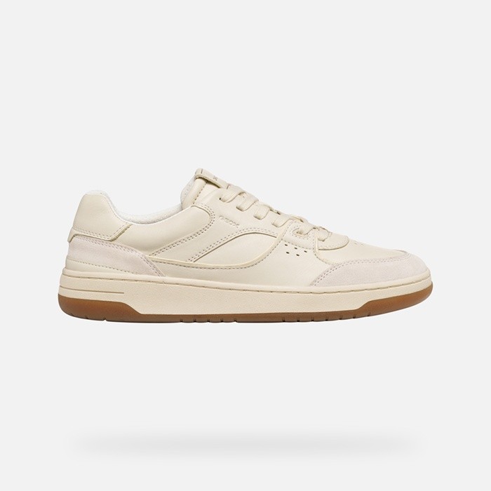 Sneakers basse SEDRAL COURT UOMO Bianco latte/Beige chiaro | GEOX