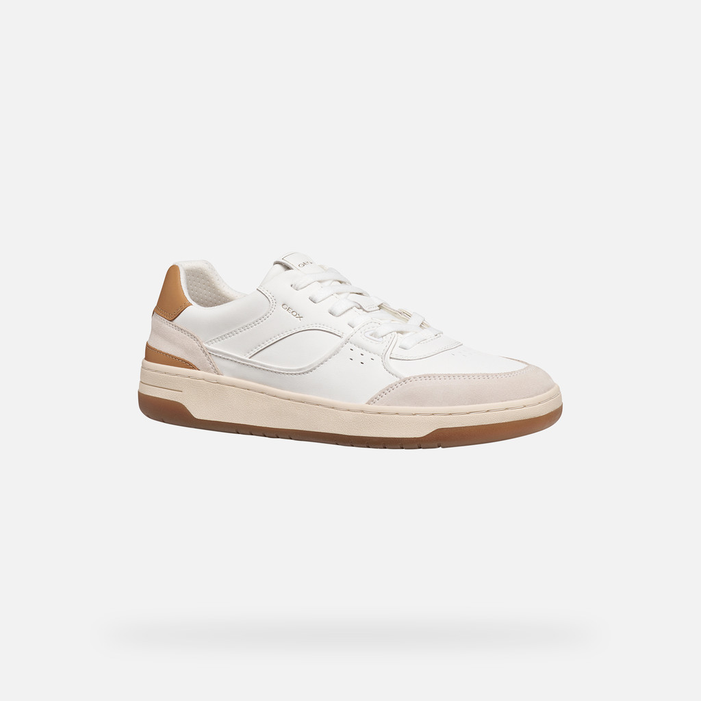 Low top sneakers SEDRAL COURT MAN White/Tan - image number 2 | GEOX