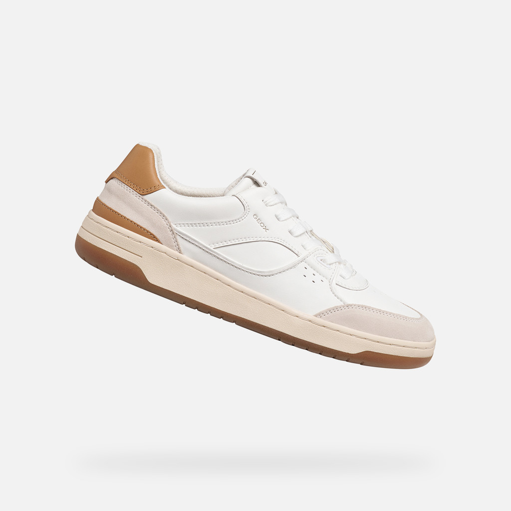 Low top sneakers SEDRAL COURT MAN White/Tan - image number 0 | GEOX