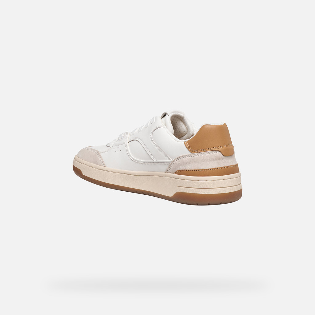 Low top sneakers SEDRAL COURT MAN White/Tan - image number 3 | GEOX