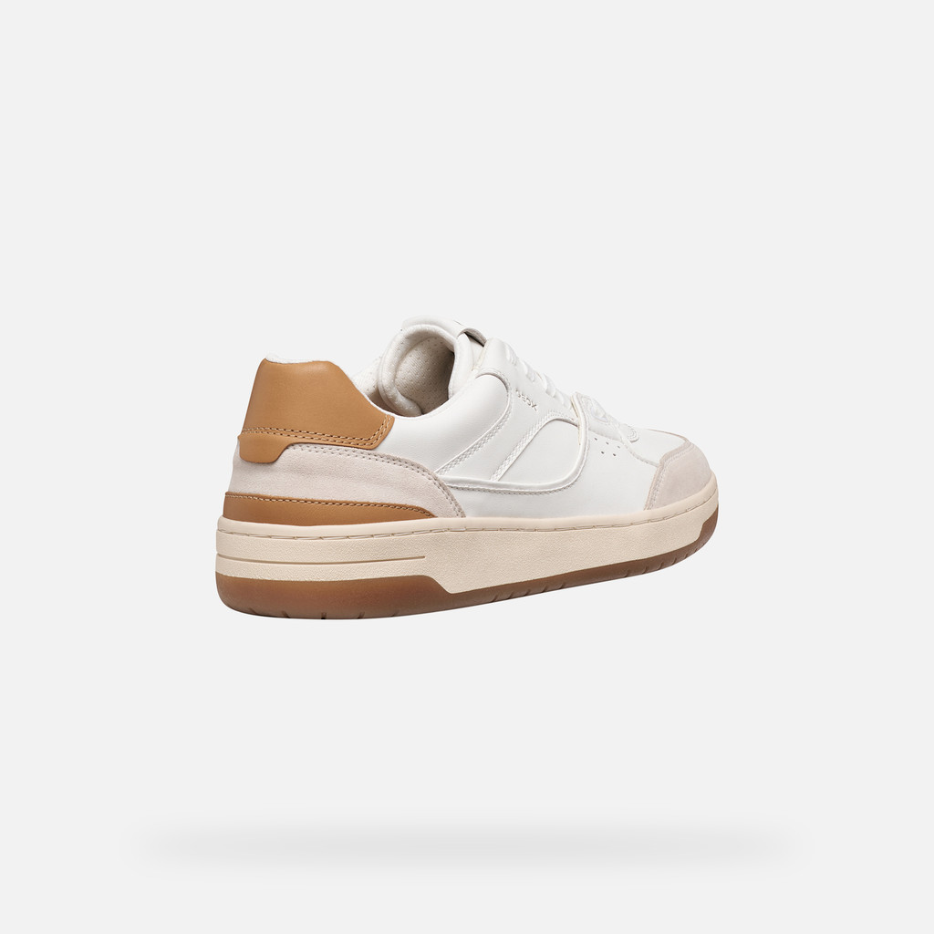 Low top sneakers SEDRAL COURT MAN White/Tan - image number 4 | GEOX