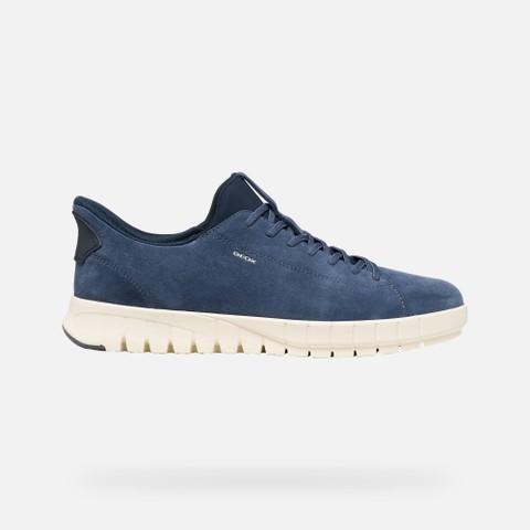 Baskets slip in FLEXTRIDE PLUS HOMME Bleu fonc&eacute; - image number 1 | GEOX