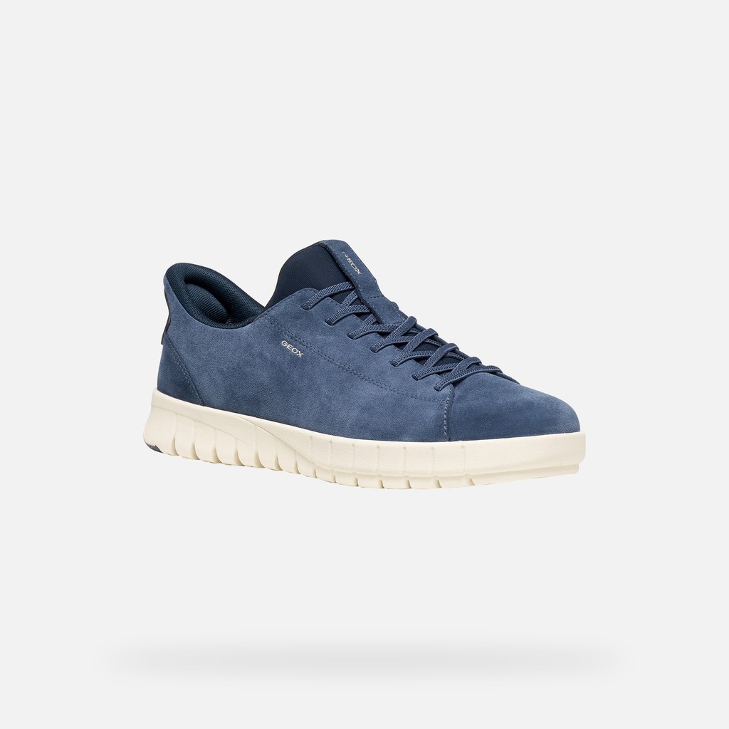 Baskets slip in FLEXTRIDE PLUS HOMME Bleu fonc&eacute; - image number 2 | GEOX