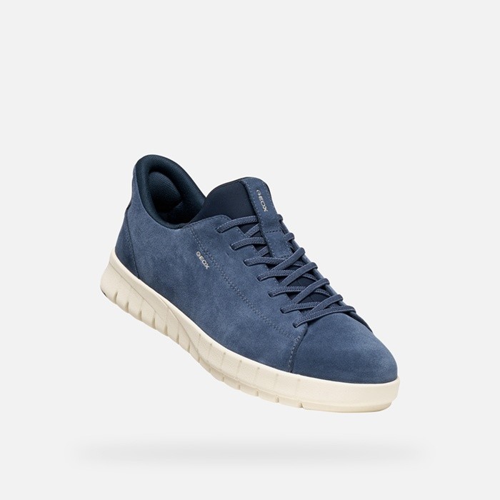 Baskets slip in FLEXTRIDE PLUS HOMME Bleu fonc&eacute; | GEOX