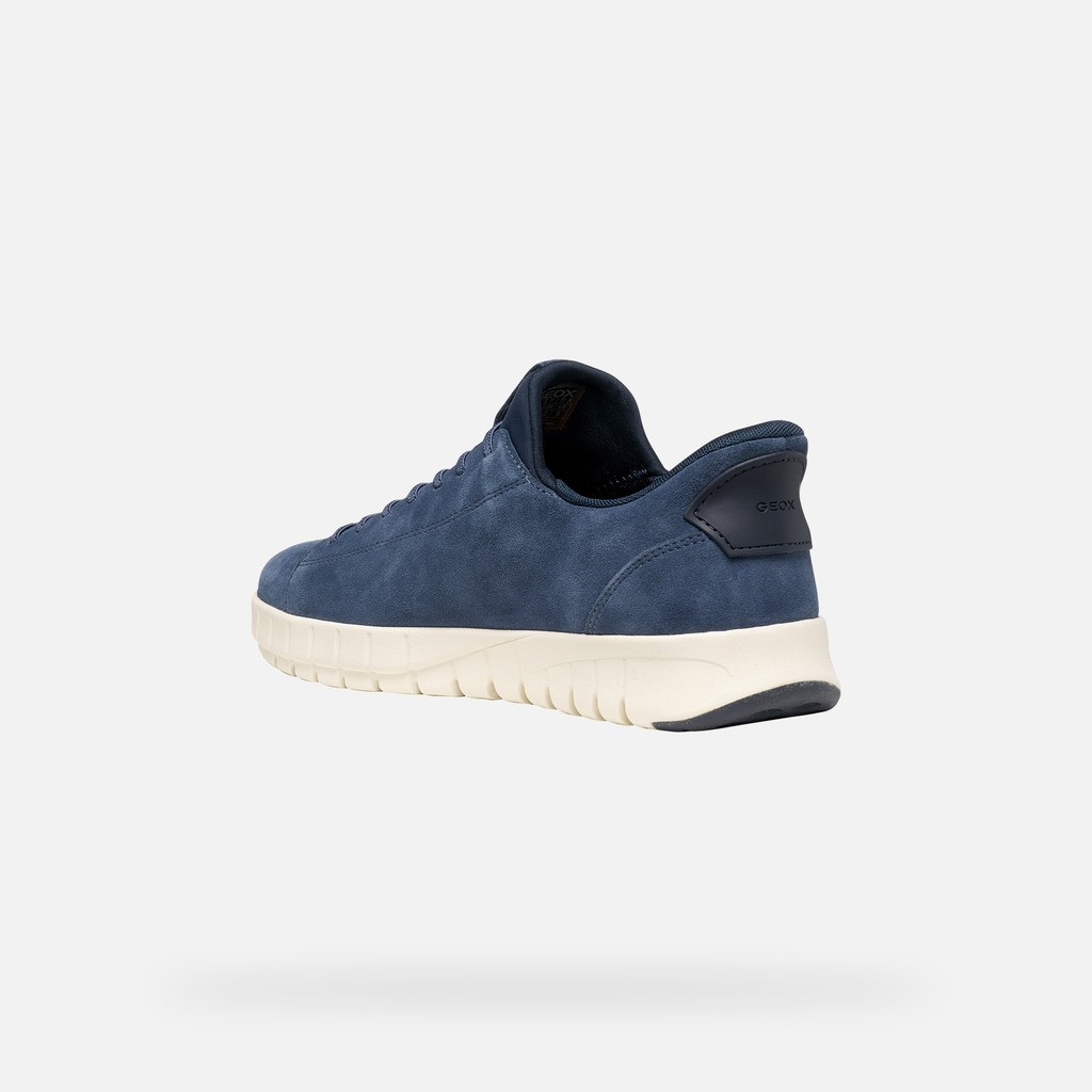 Baskets slip in FLEXTRIDE PLUS HOMME Bleu fonc&eacute; - image number 3 | GEOX
