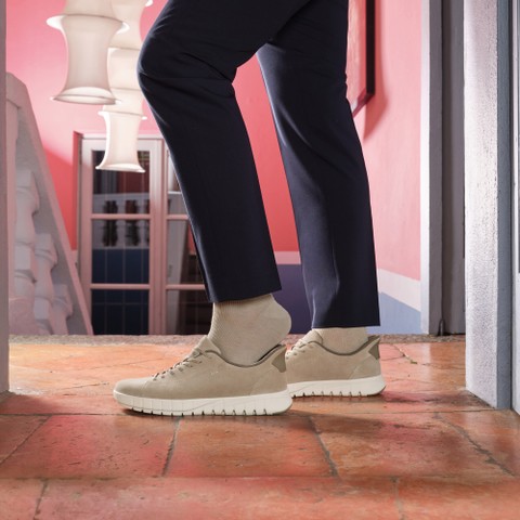 Slip in sneakers FLEXTRIDE PLUS MAN Sand - image number 1 | GEOX