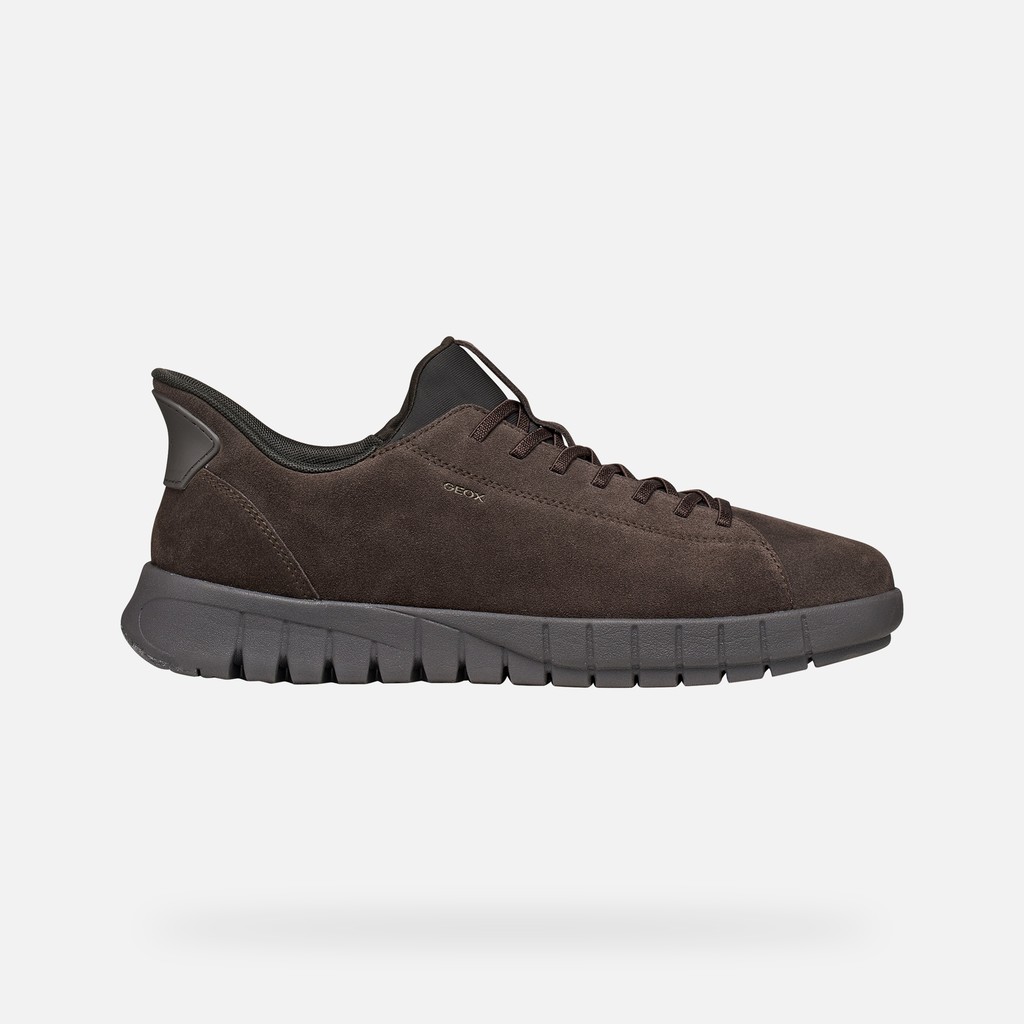 Slip in sneakers FLEXTRIDE PLUS MAN Chocolate - image number 1 | GEOX