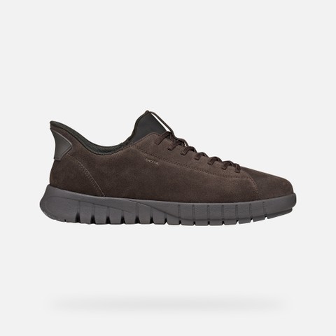 Slip in sneakers FLEXTRIDE PLUS MAN Chocolate - image number 1 | GEOX