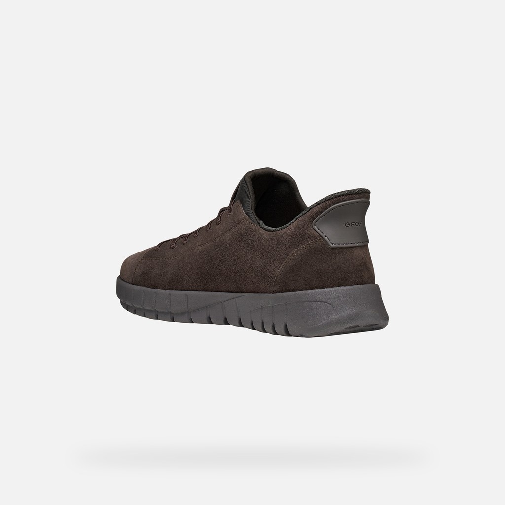 Slip in sneakers FLEXTRIDE PLUS MAN Chocolate - image number 3 | GEOX