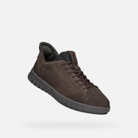Slip in sneakers FLEXTRIDE PLUS MAN Chocolate - image number 4 | GEOX