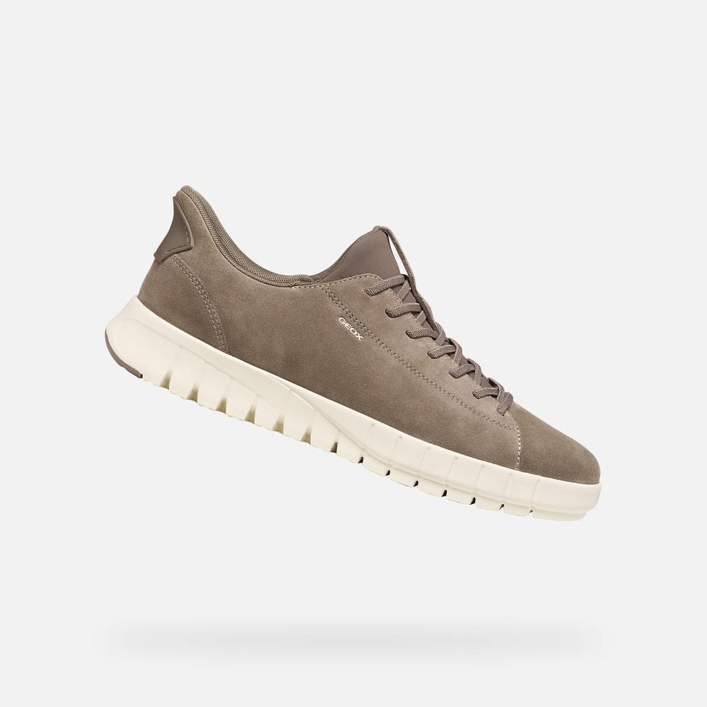 Baskets slip in FLEXTRIDE PLUS HOMME Taupe - image number 0 | GEOX