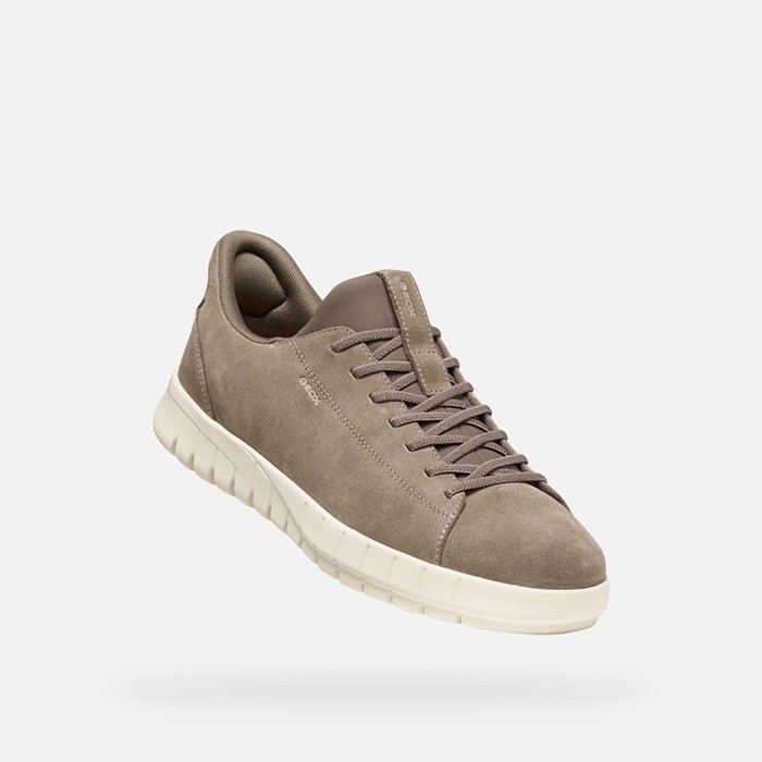 Baskets slip in FLEXTRIDE PLUS HOMME Taupe | GEOX